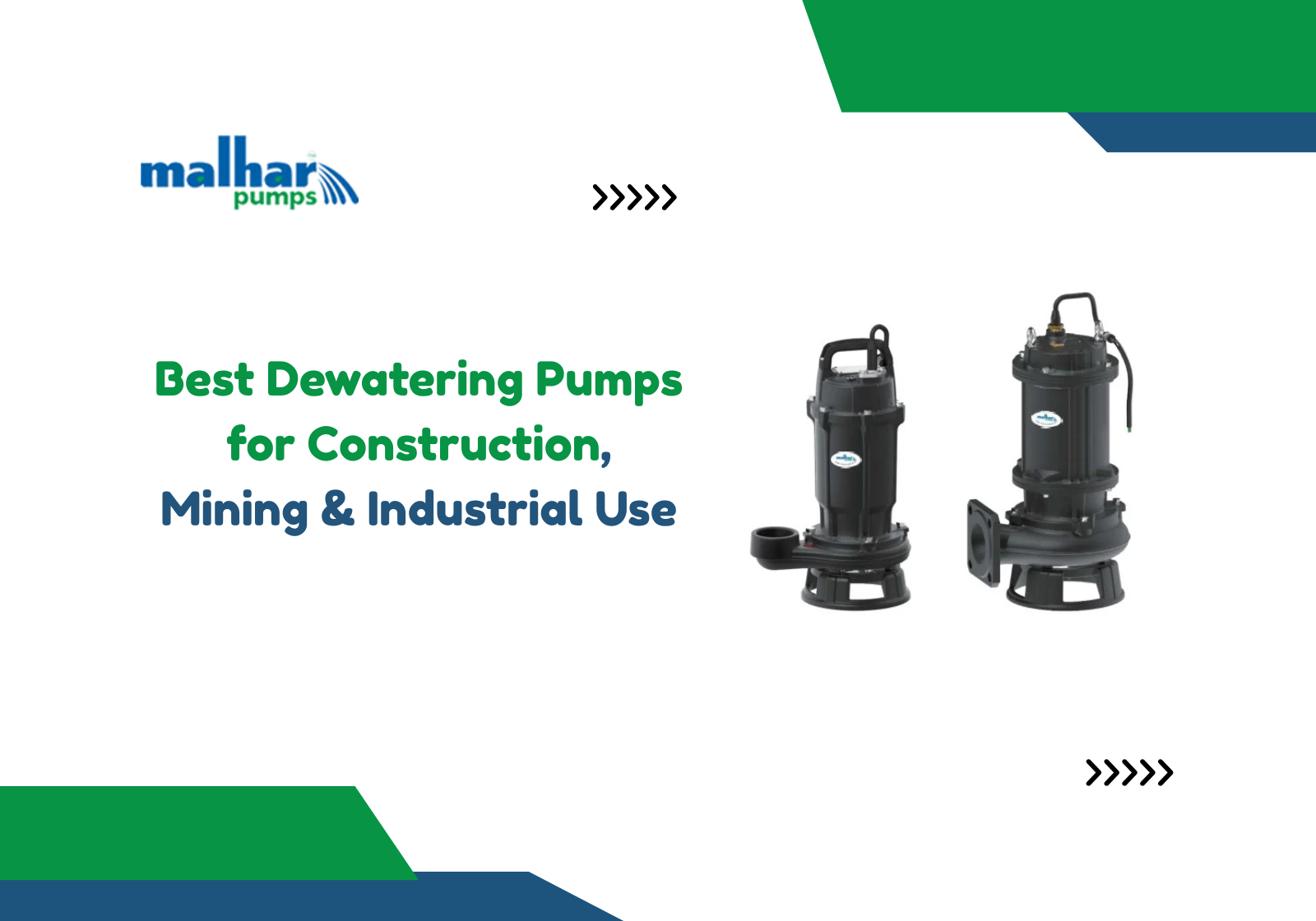 Dewatering Pumps for Construction