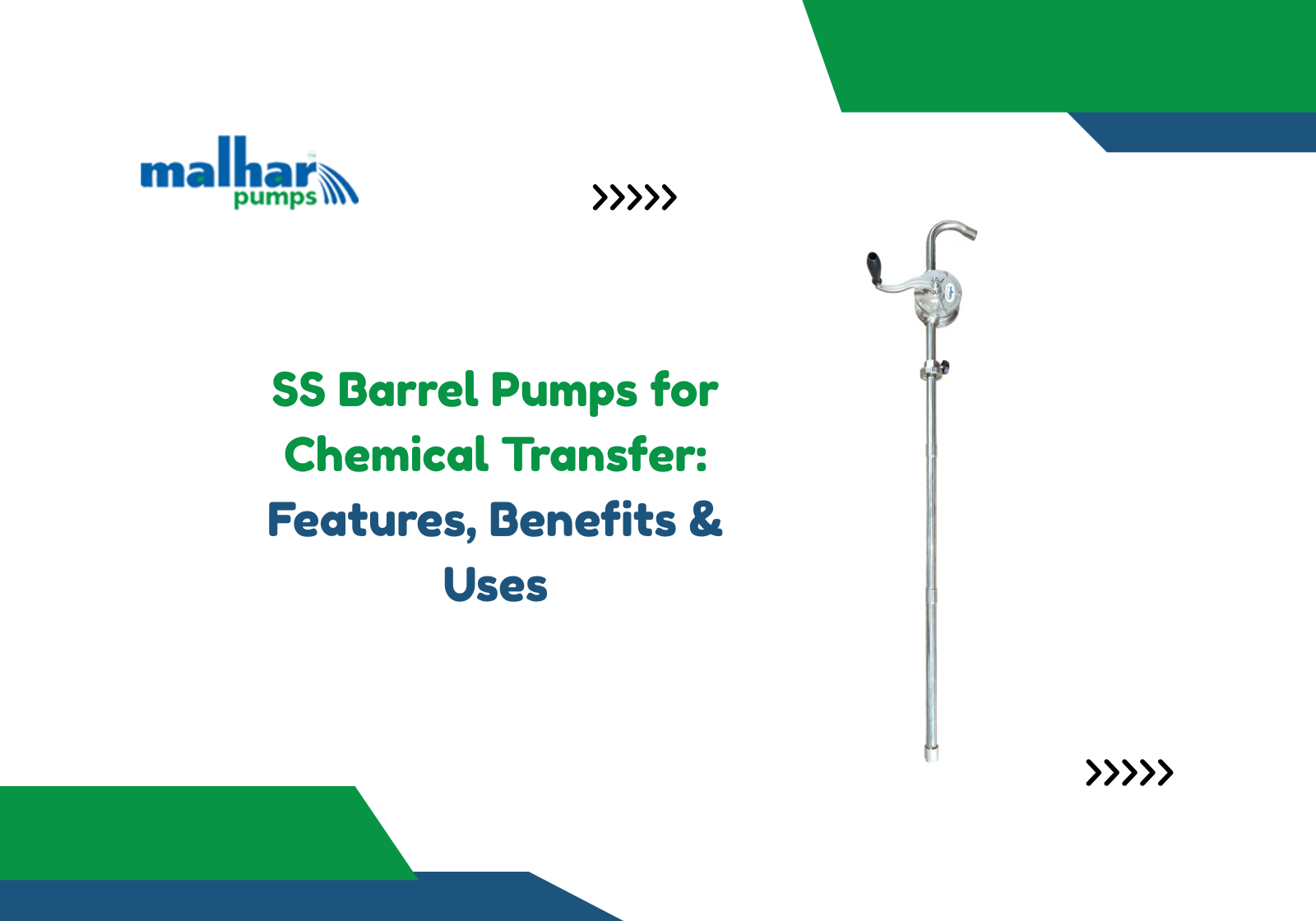SS Barrel Pumps for Chemical Transfer