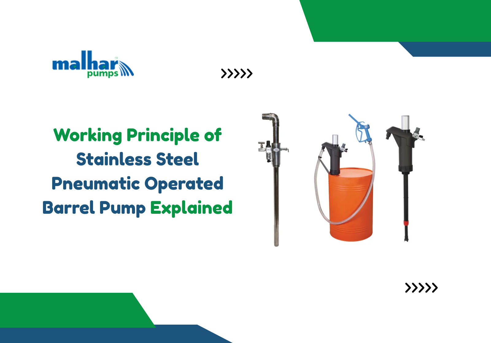 Stainless Steel Pneumatic Operated Barrel Pump