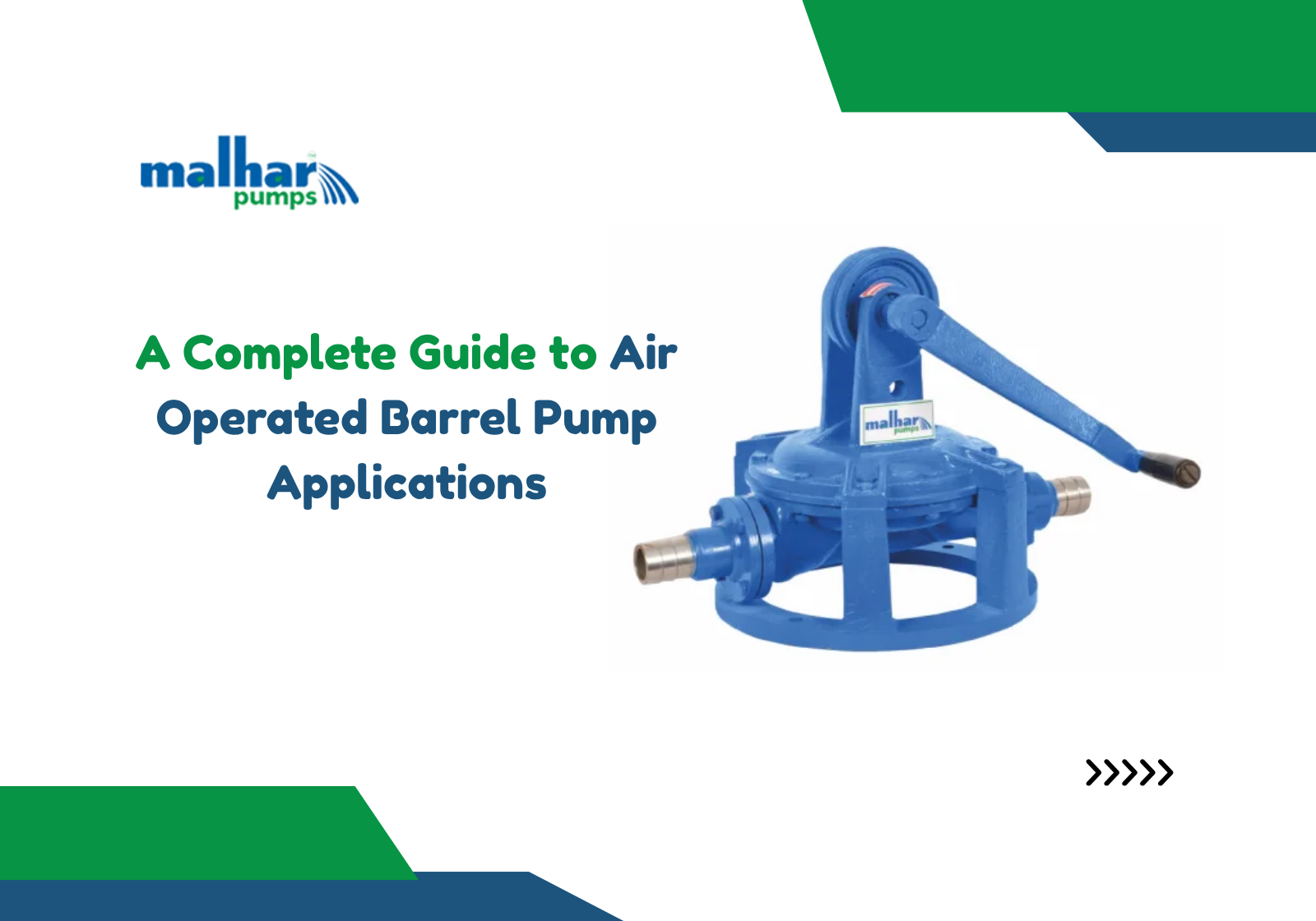 Air Operated Barrel Pump Applications