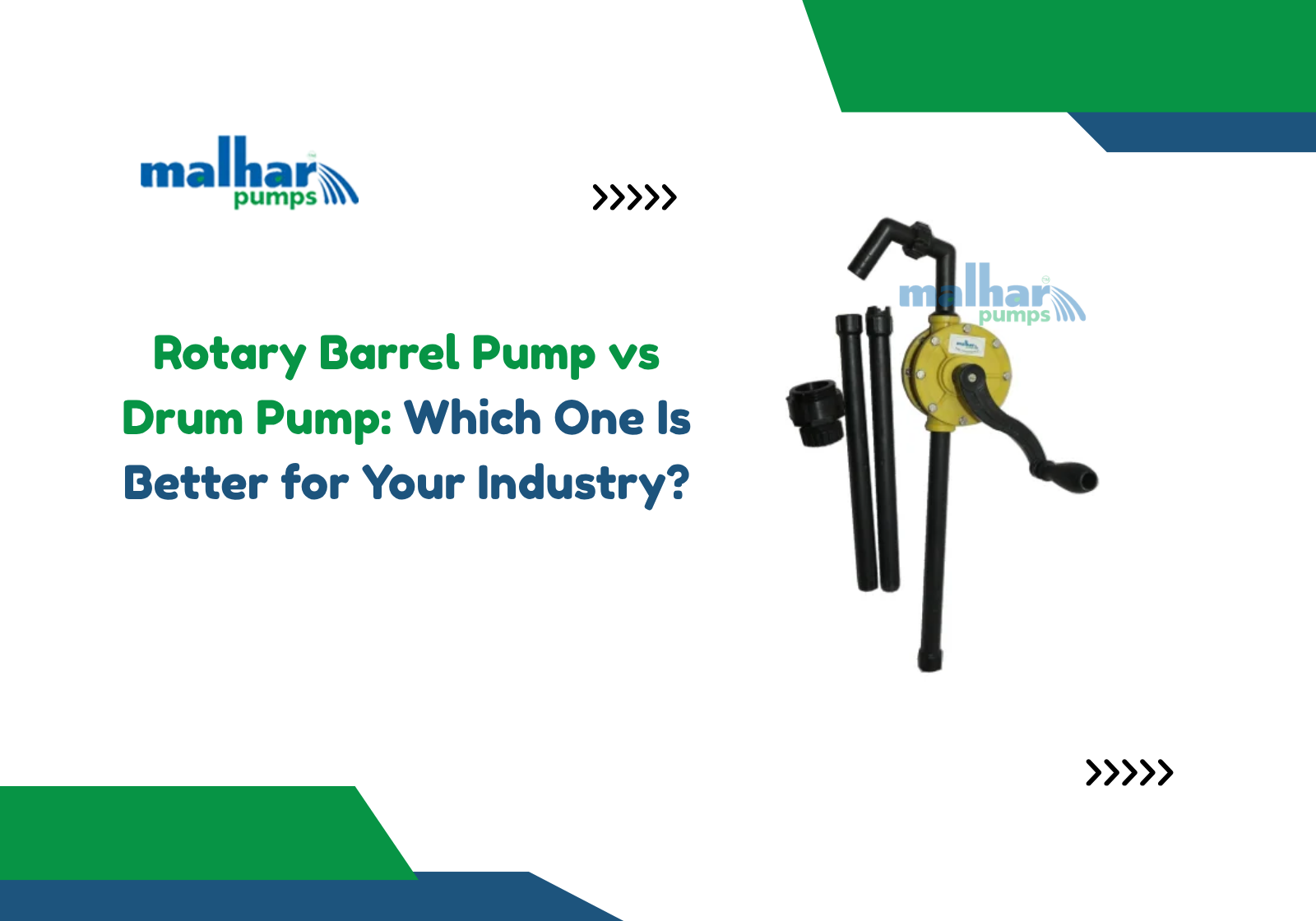Rotary Barrel Pump vs Drum Pump