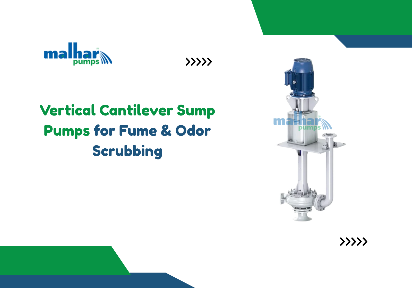 Vertical Cantilever Sump Pumps for Fume
